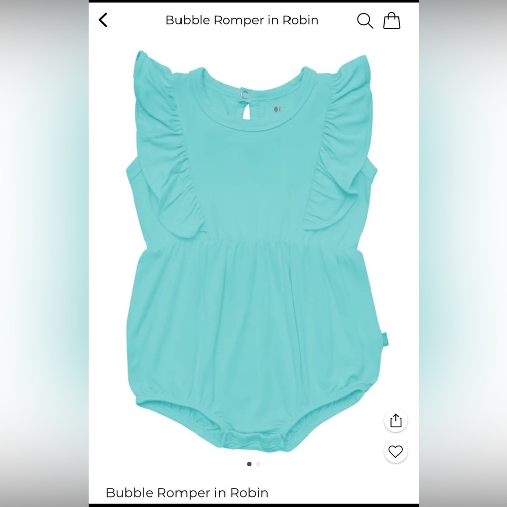 Kyte Bubble Romper in Robin, size 18-24 months, never opened!